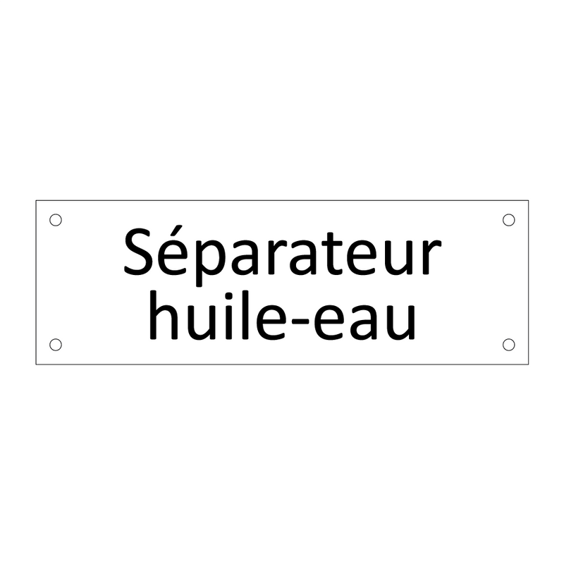 Séparateur huile-eau