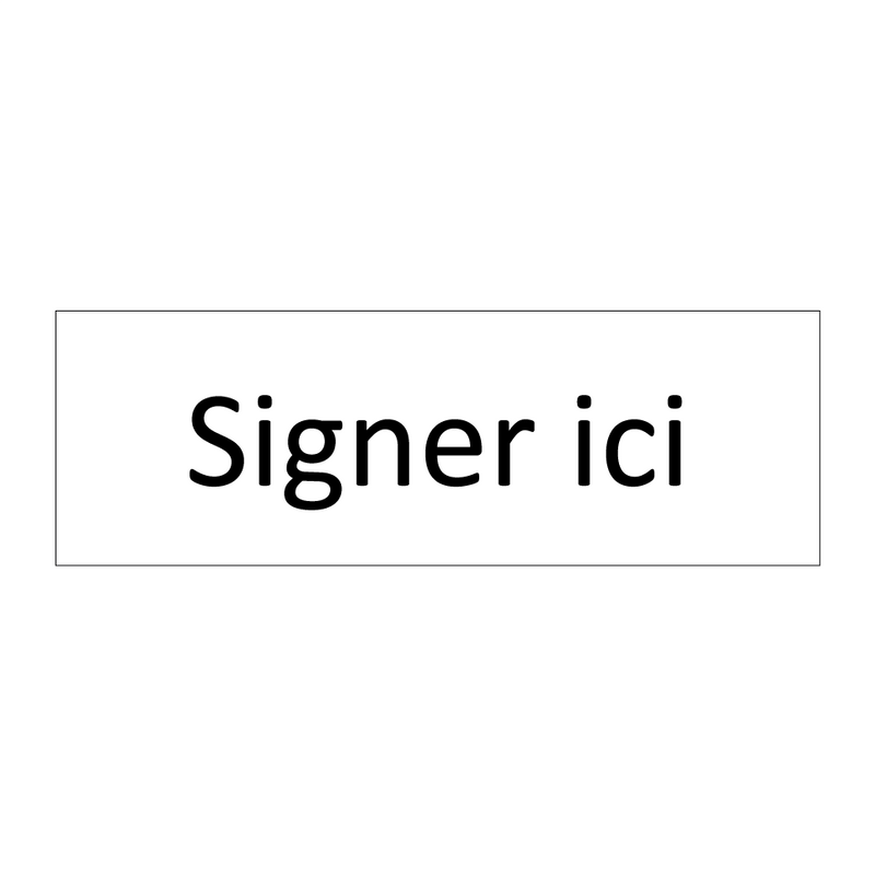 Signer ici