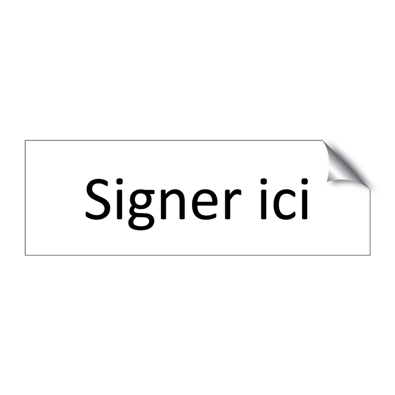 Signer ici