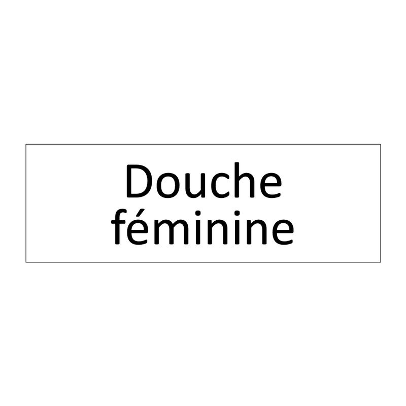 Douche féminine