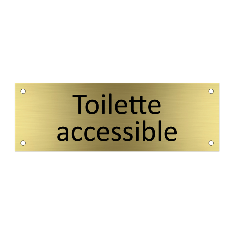 Toilette accessible