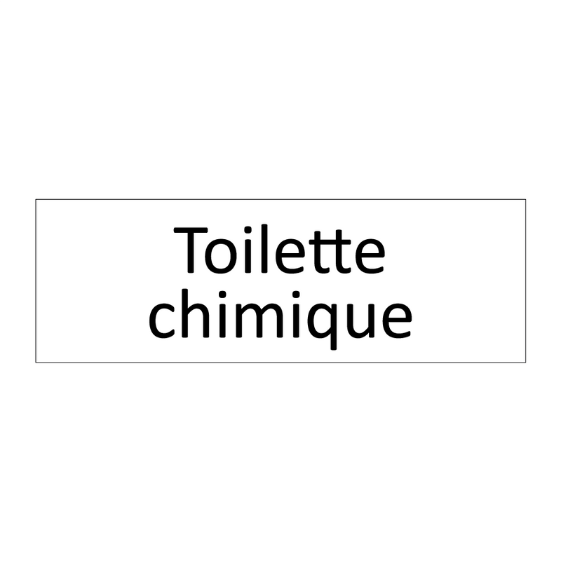 Toilette chimique