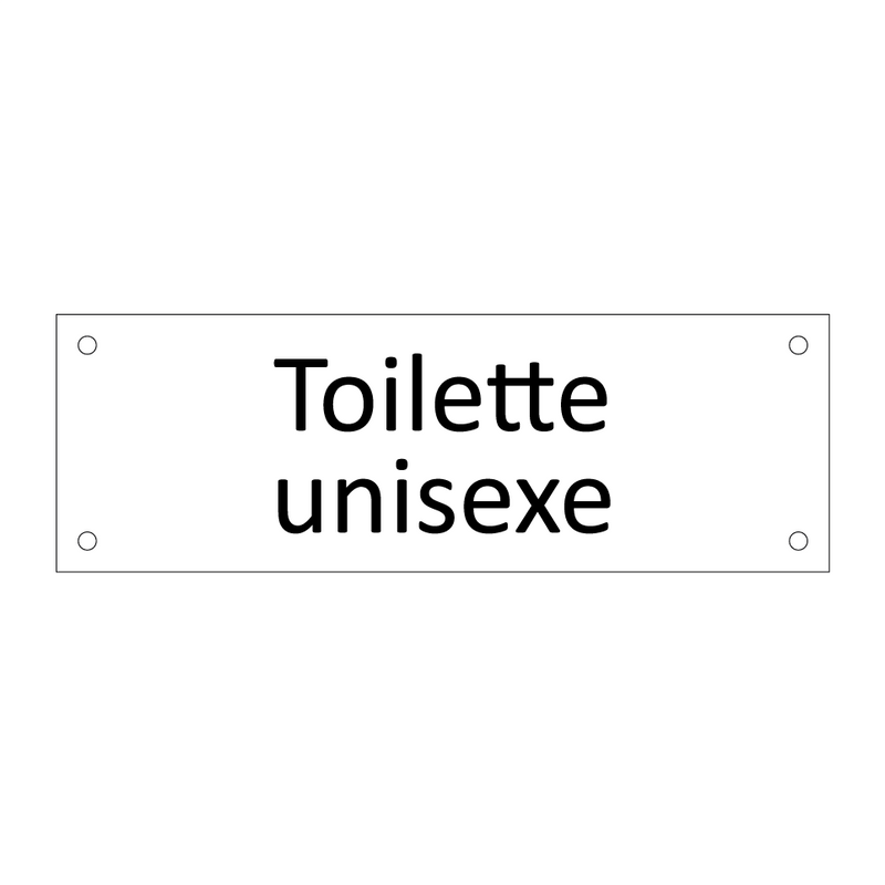 Toilette unisexe