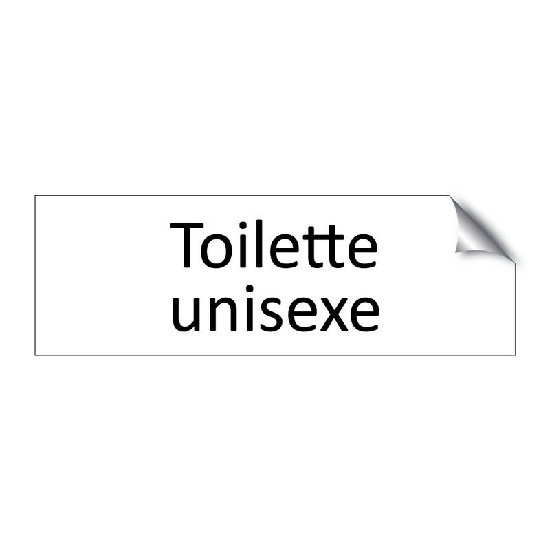 Toilette unisexe