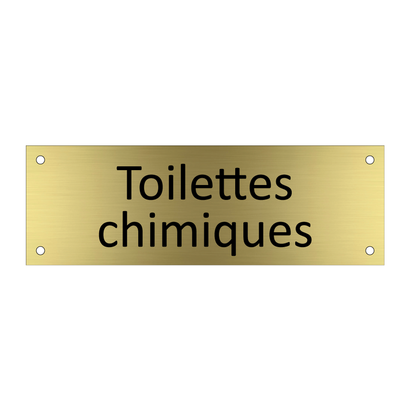 Toilettes chimiques