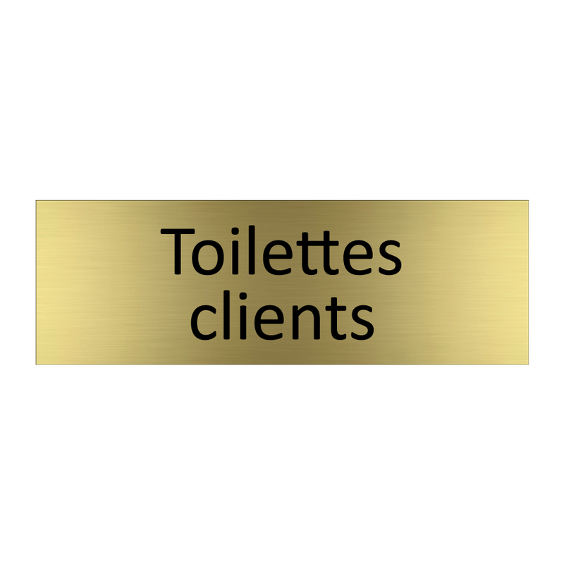 Toilettes clients