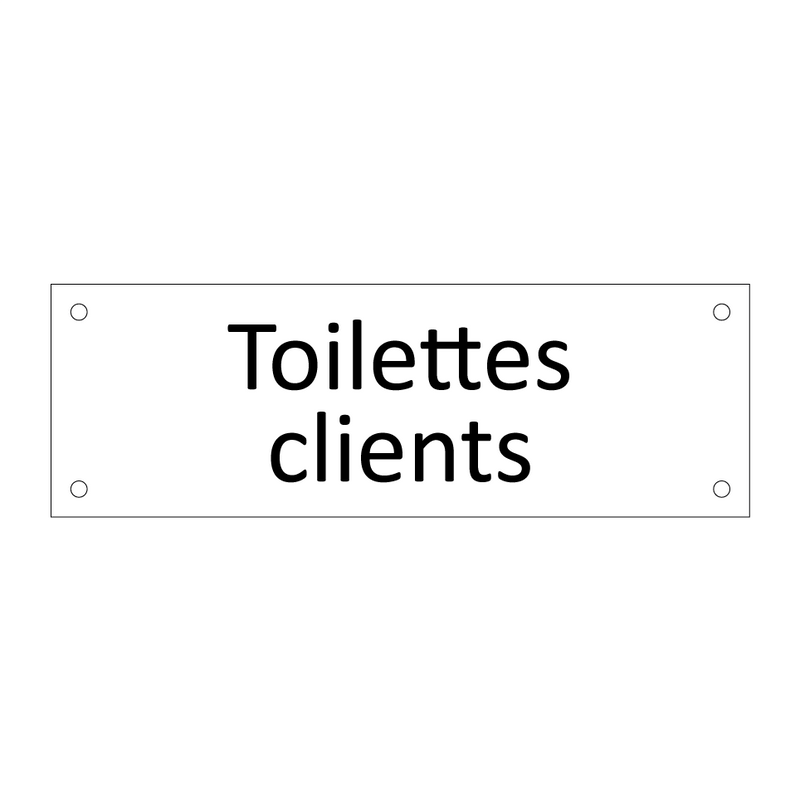 Toilettes clients