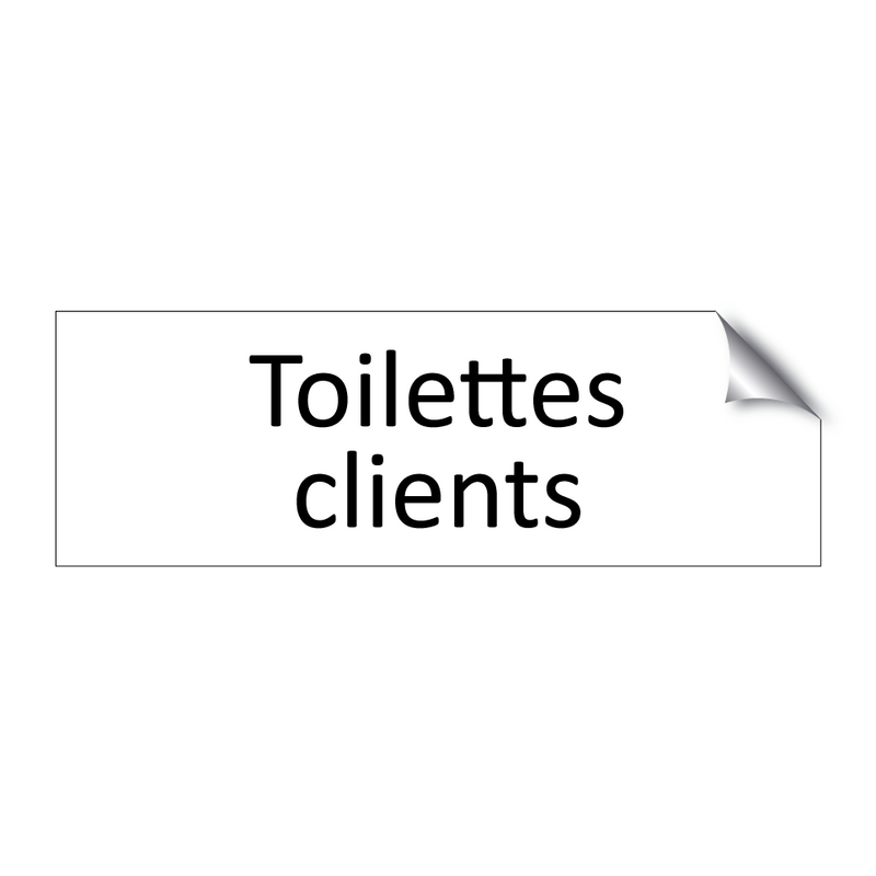 Toilettes clients