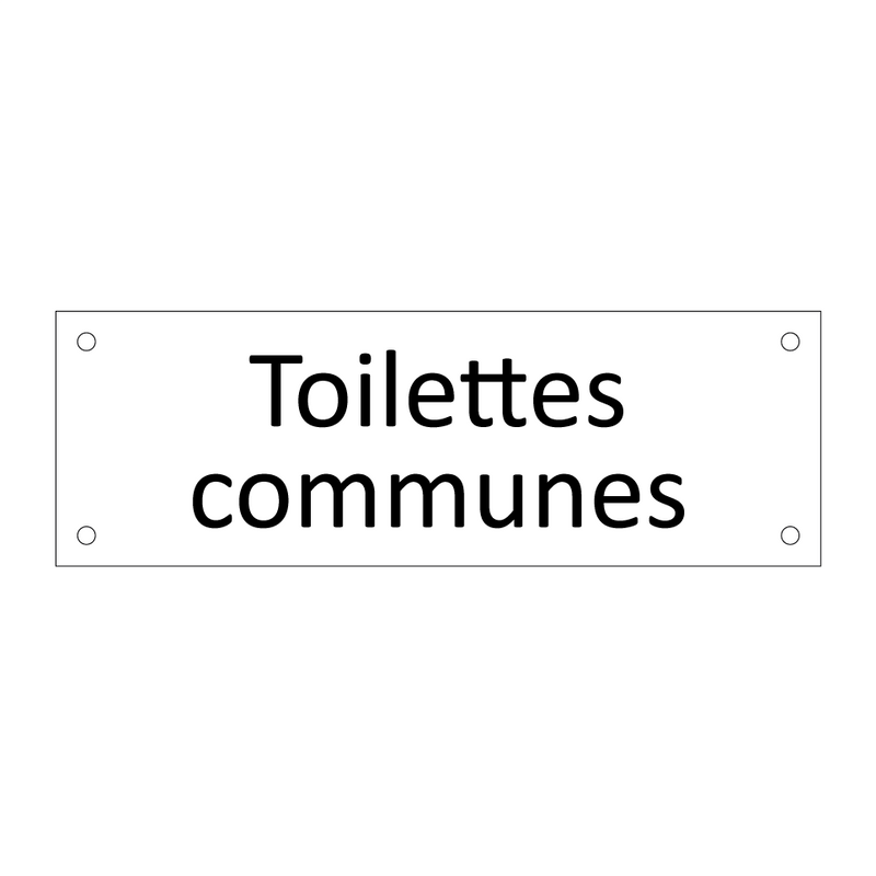 Toilettes communes