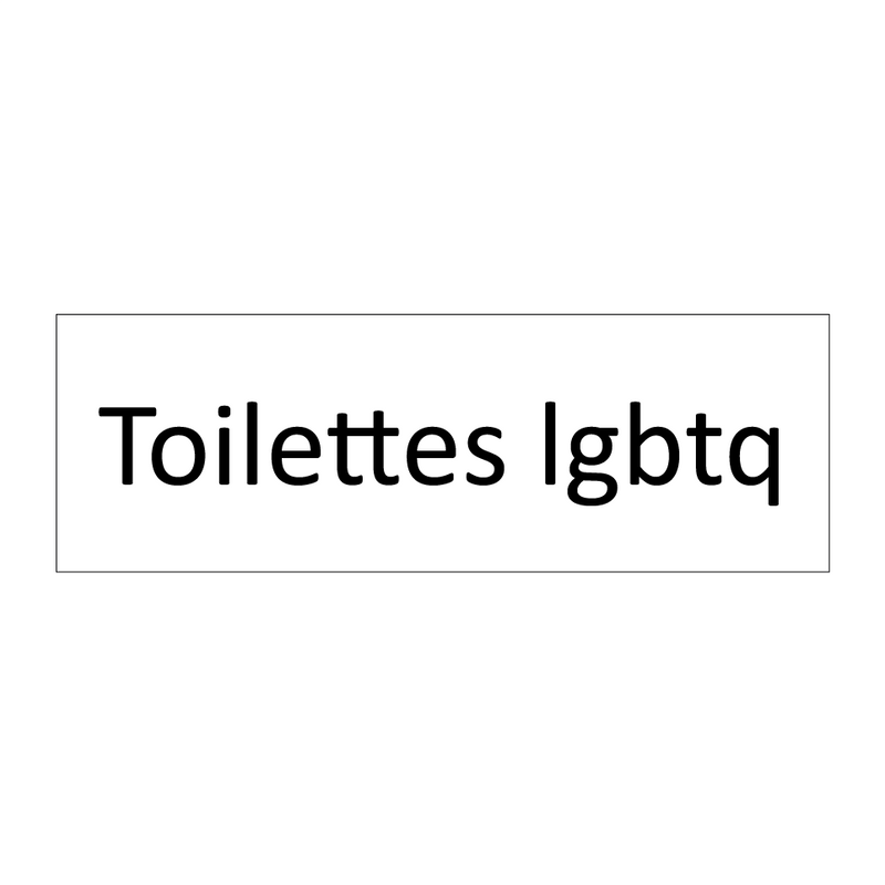 Toilettes lgbtq