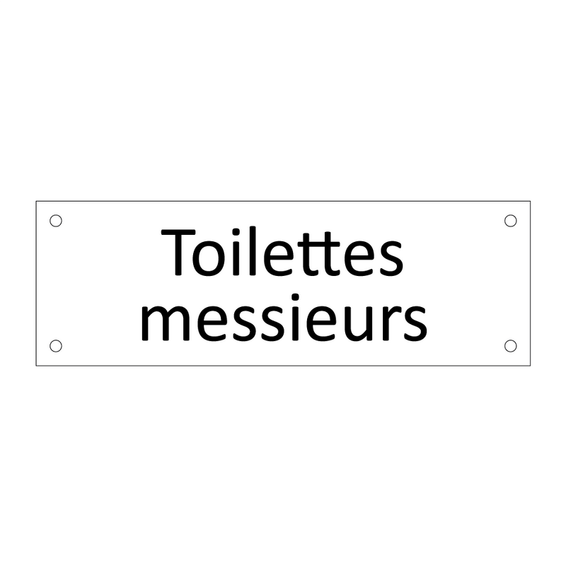 Toilettes messieurs