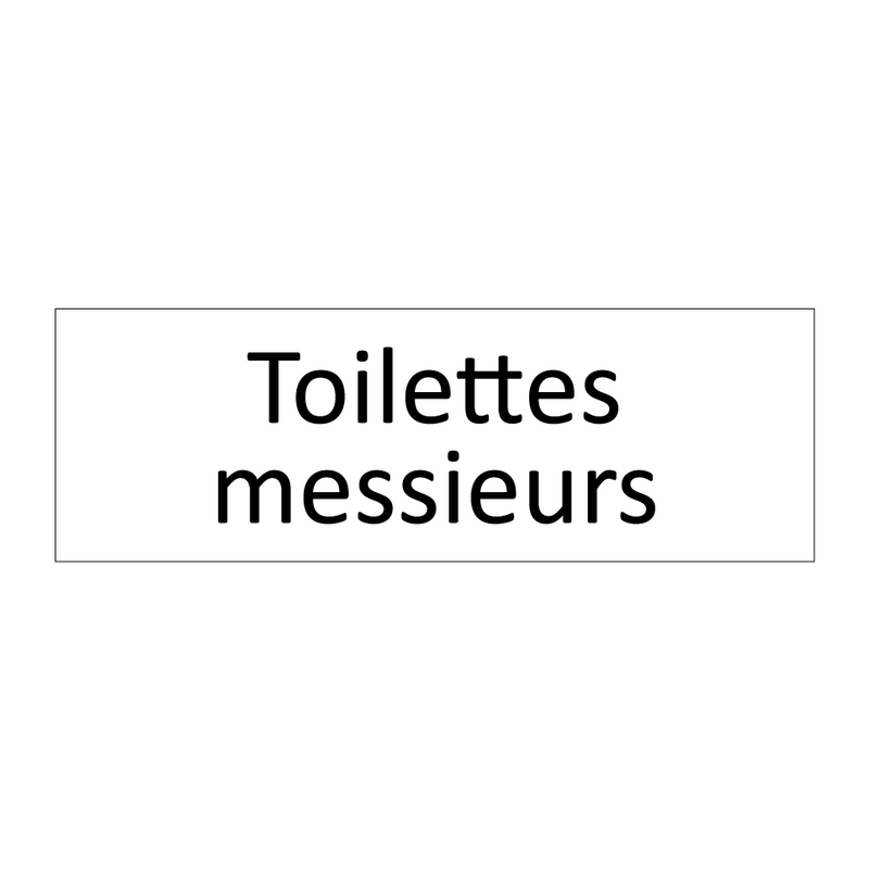 Toilettes messieurs