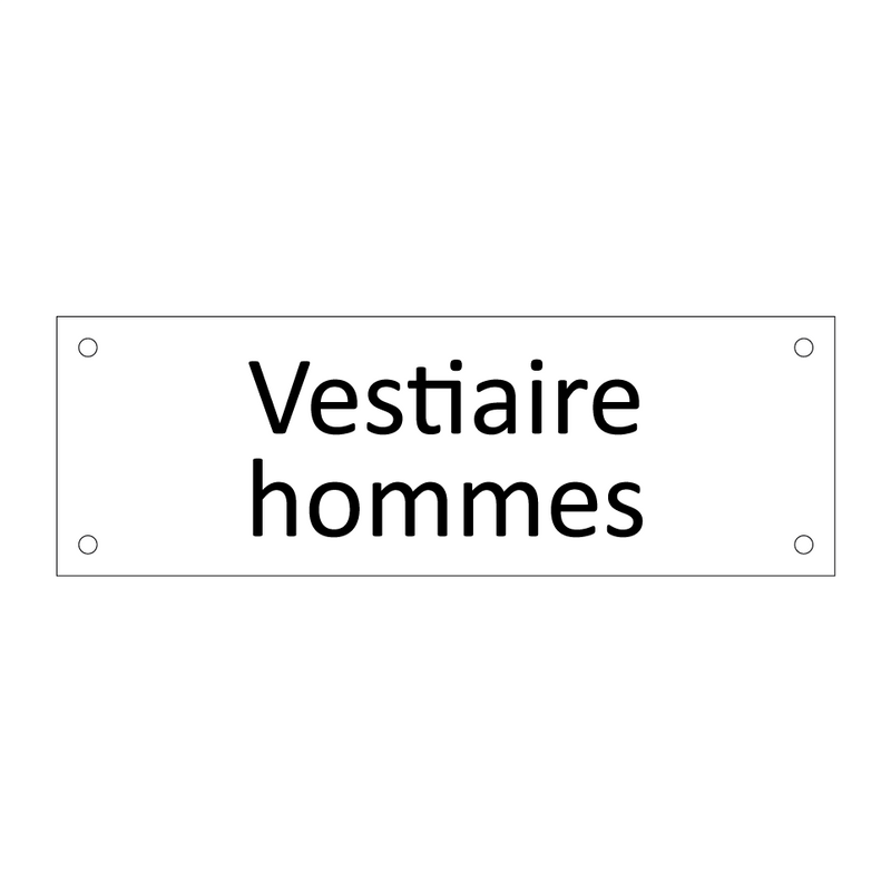 Vestiaire hommes