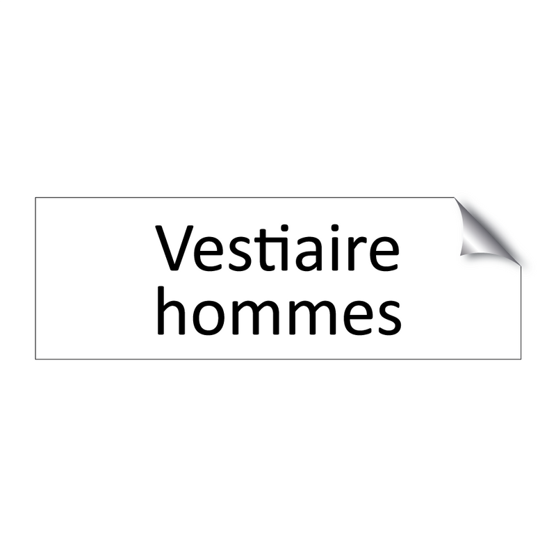 Vestiaire hommes