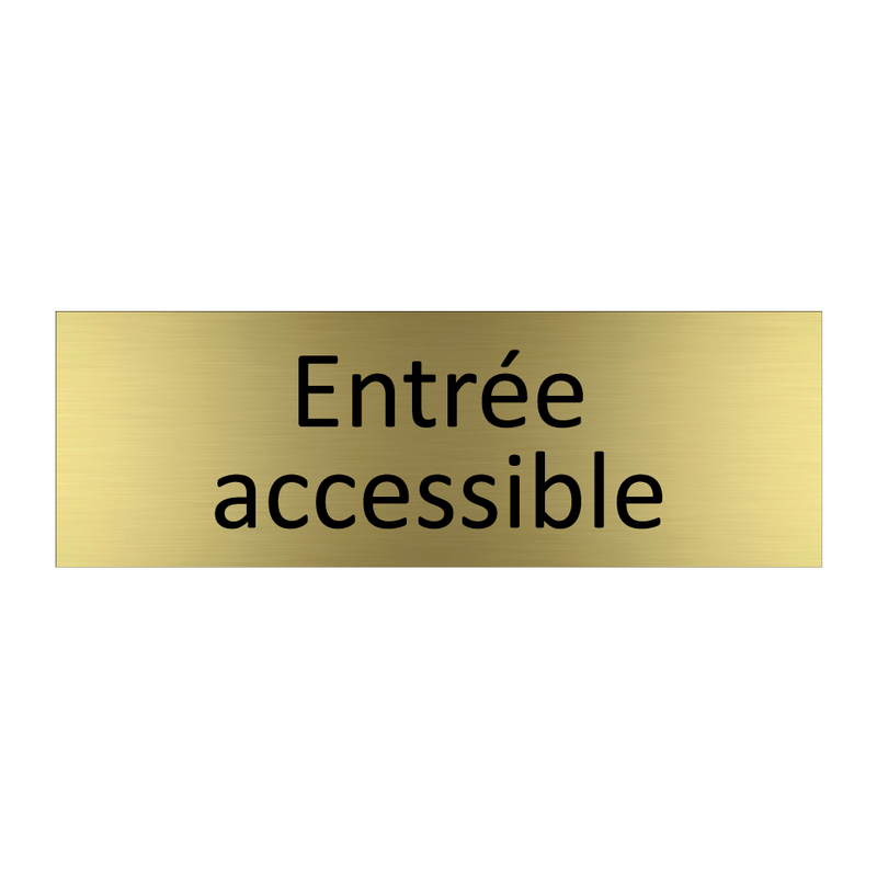 Entrée accessible