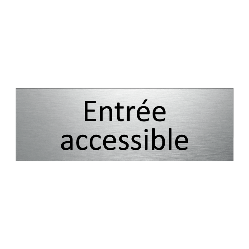 Entrée accessible