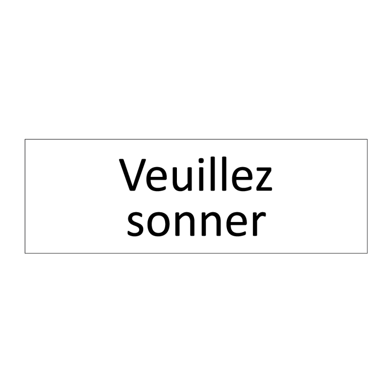 Veuillez sonner