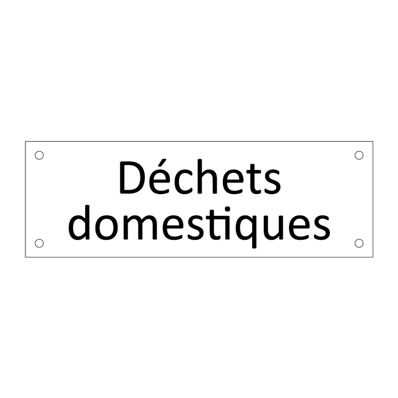 Déchets domestiques