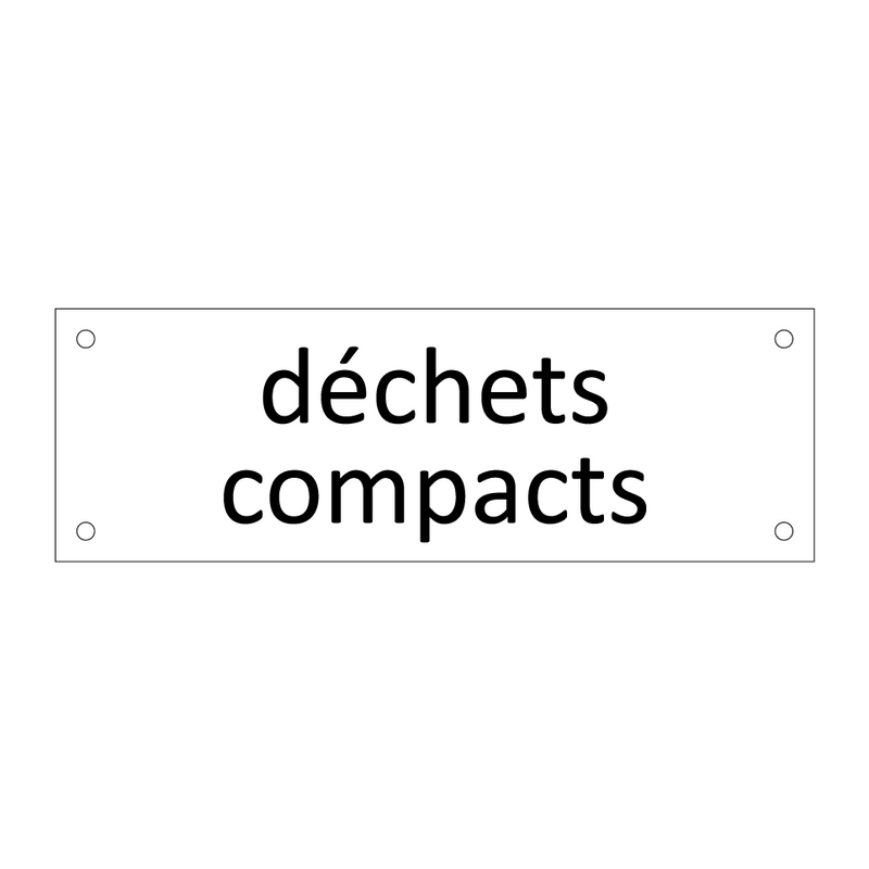 déchets compacts