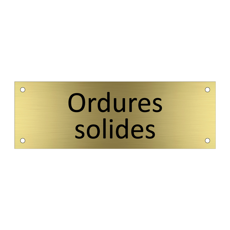 ordures solides