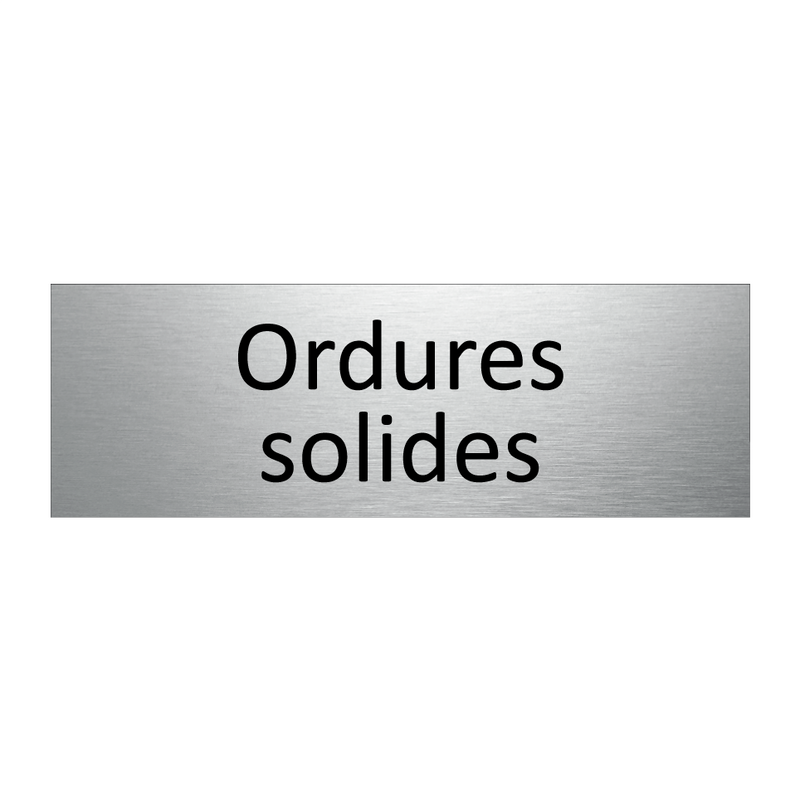 ordures solides