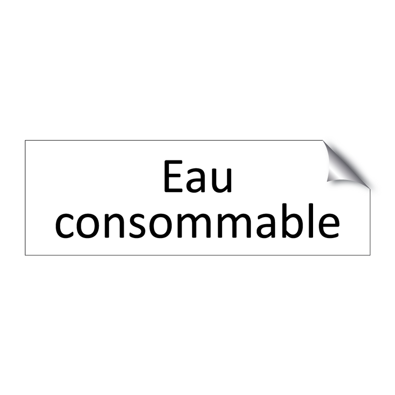 Eau consommable