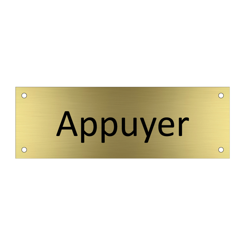 Appuyer & Appuyer & Appuyer