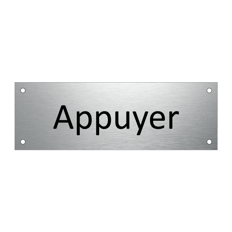 Appuyer & Appuyer & Appuyer