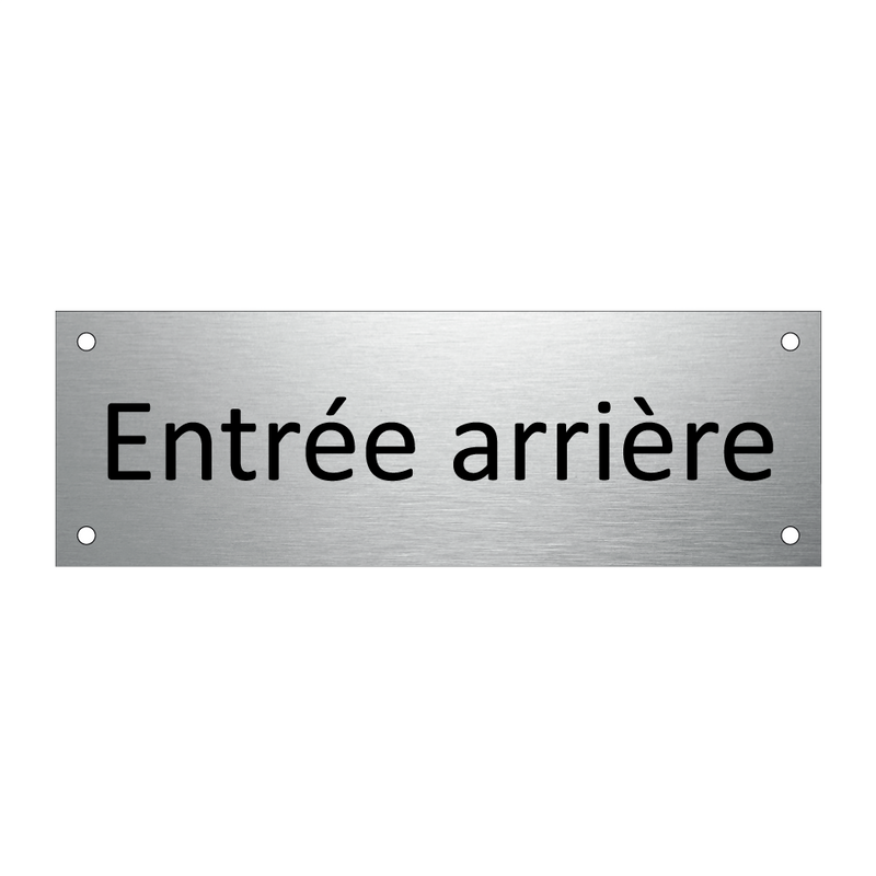 Entrée arrière