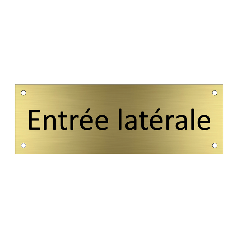 Entrée latérale