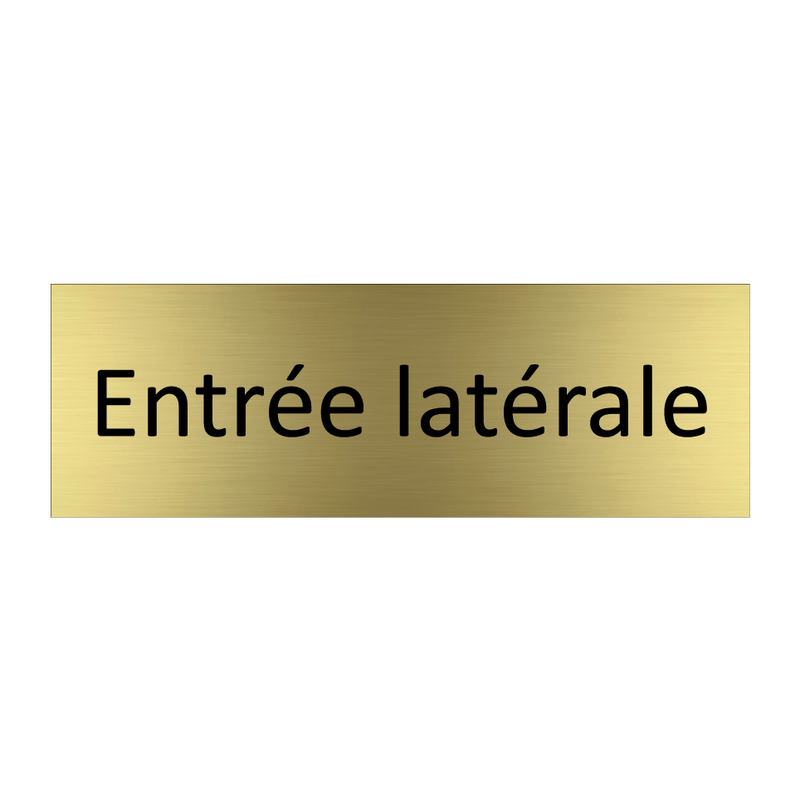 Entrée latérale