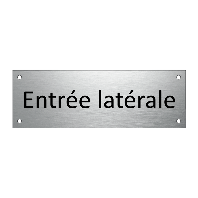 Entrée latérale