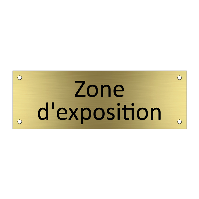 Zone d'exposition