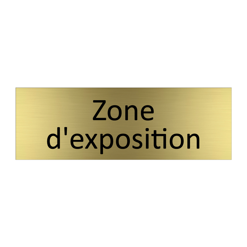 Zone d'exposition