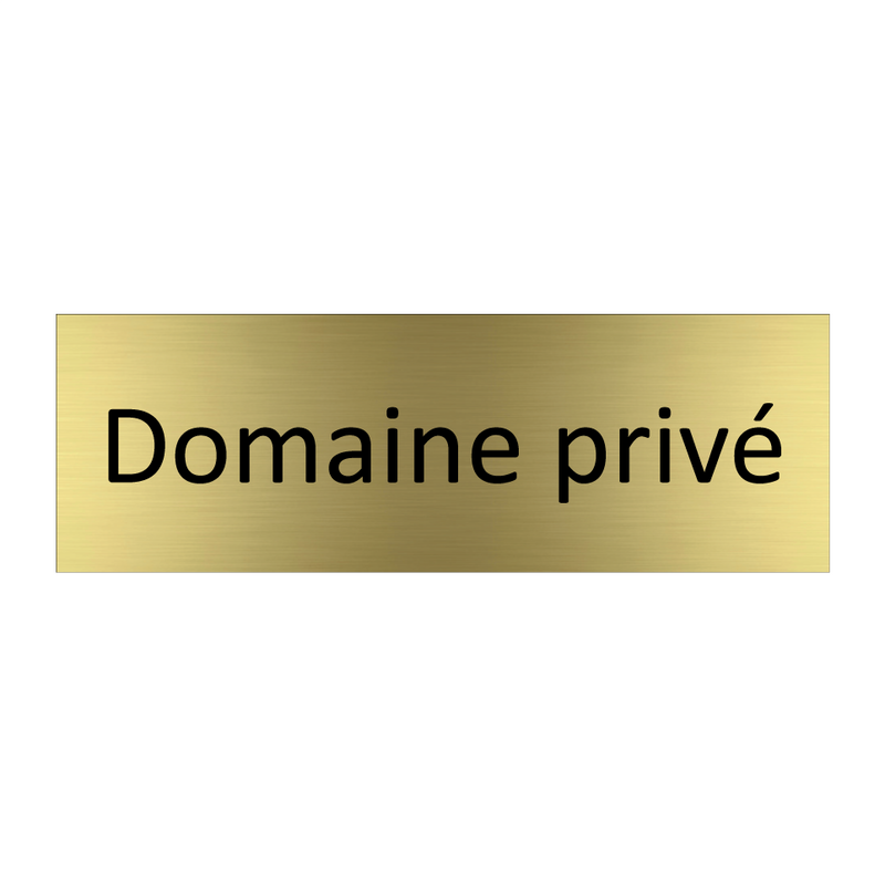 Domaine privé