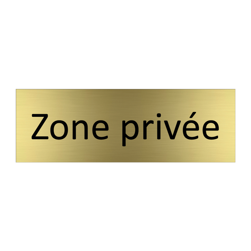 Zone privée