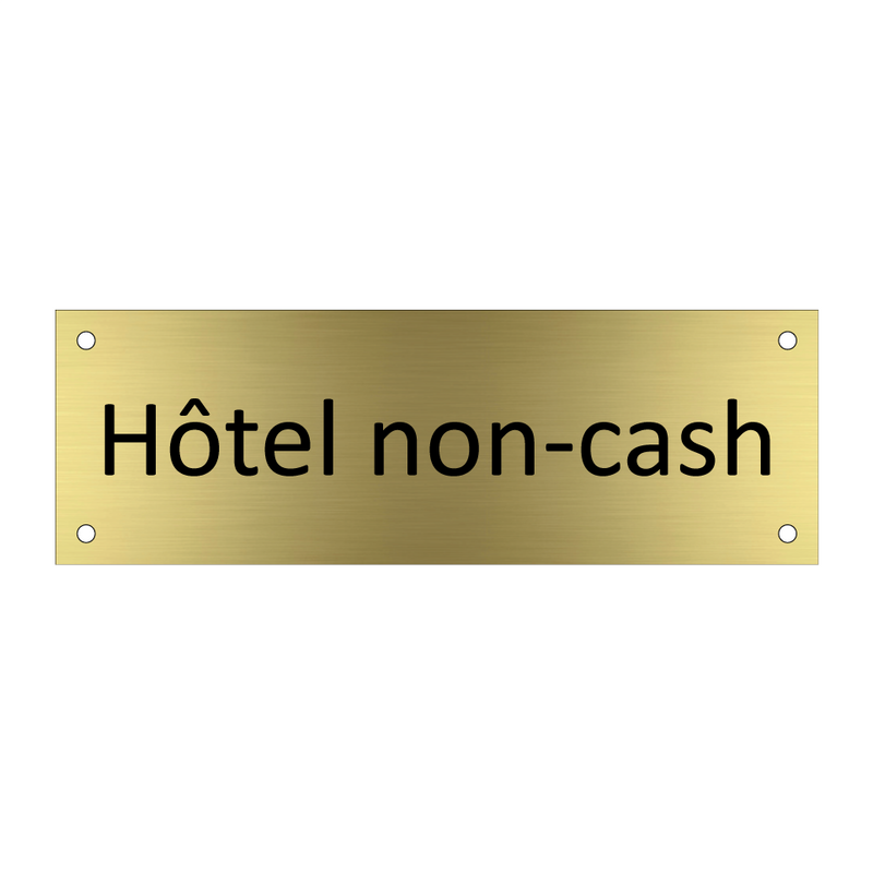 Hôtel non-cash