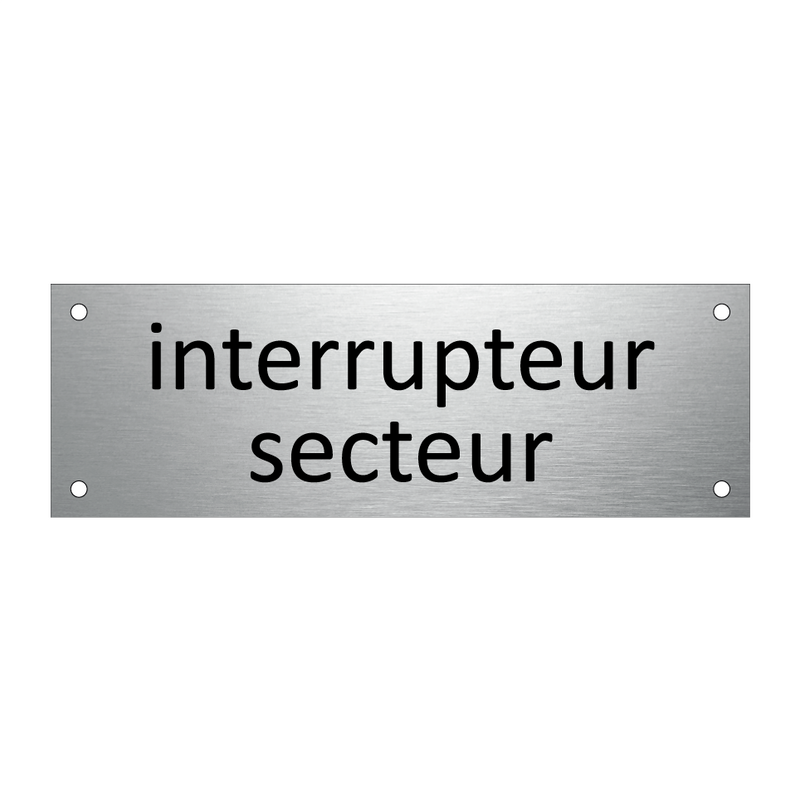 Interrupteur secteur