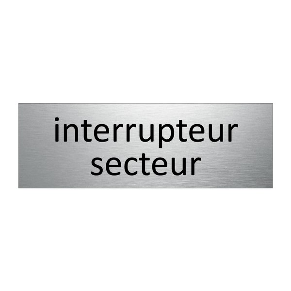 Interrupteur secteur