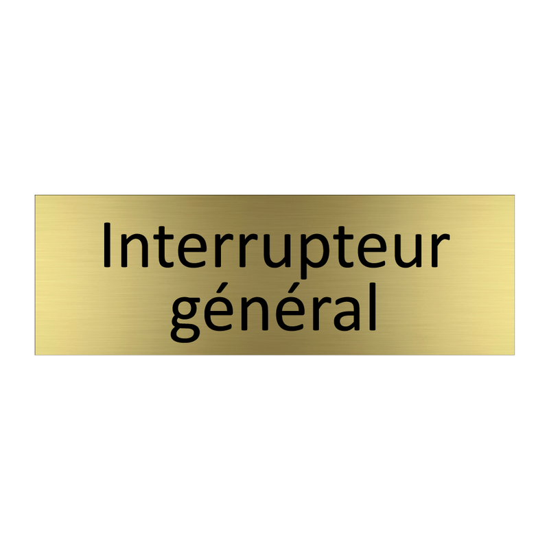 Interrupteur général