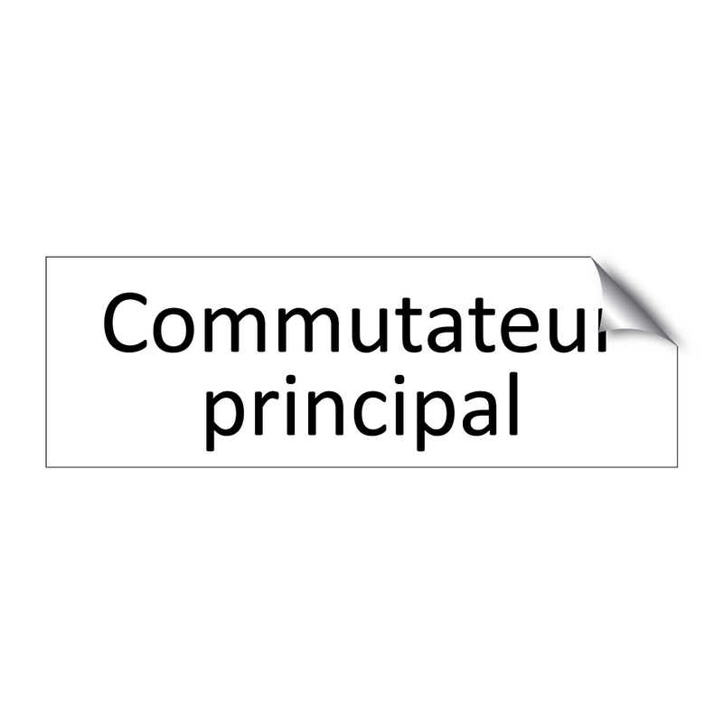 Commutateur principal