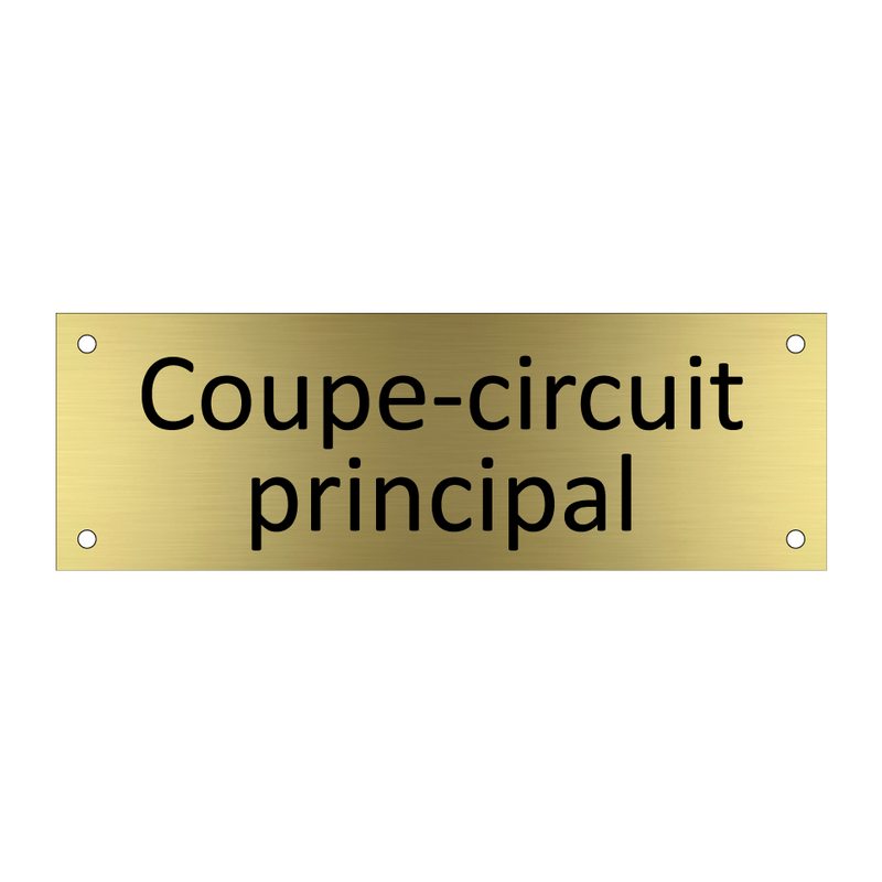 Coupe-circuit principal