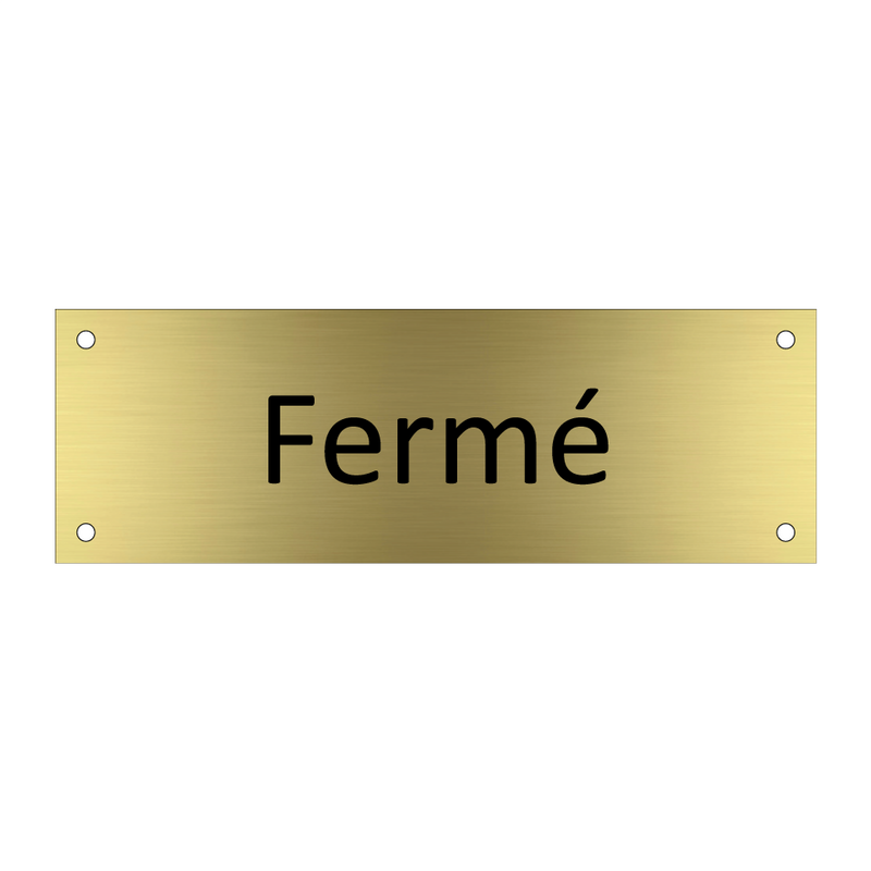 Fermé & Fermé & Fermé