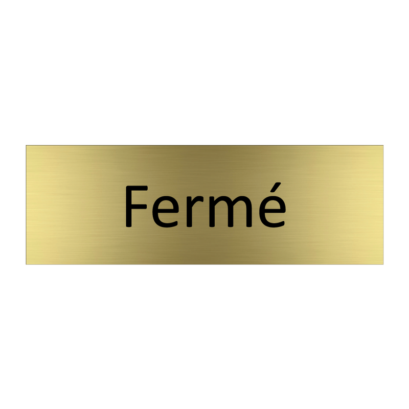 Fermé & Fermé & Fermé & Fermé & Fermé & Fermé