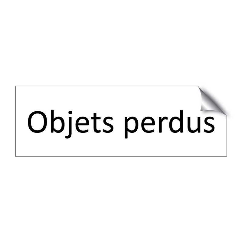 Objets perdus