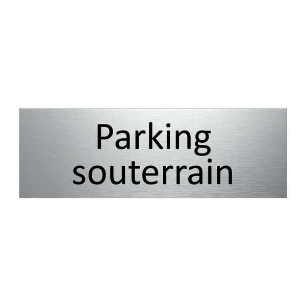 Parking souterrain