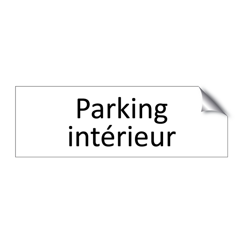 Parking intérieur