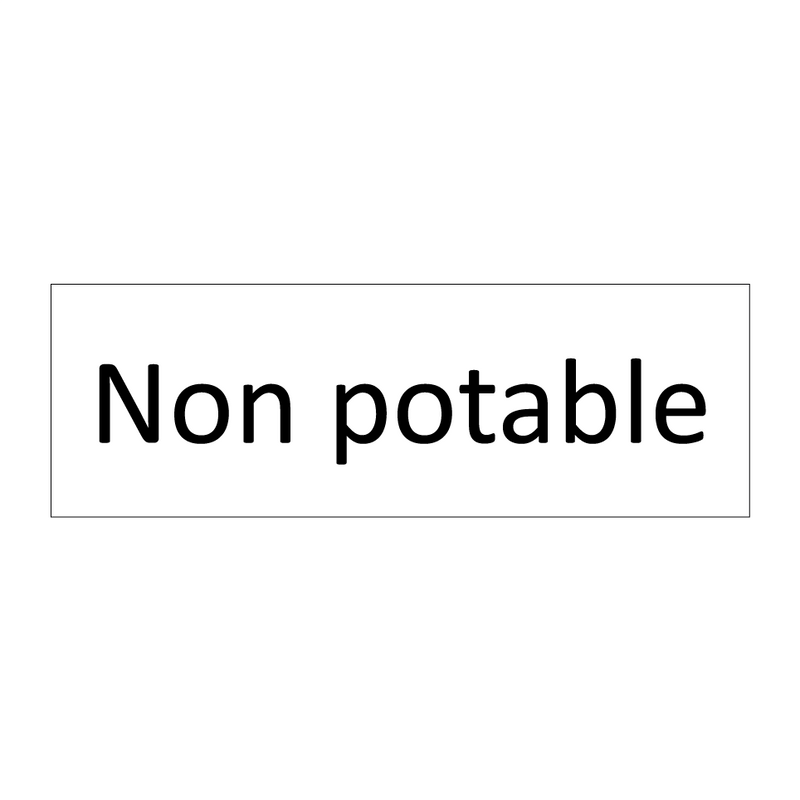 Non potable