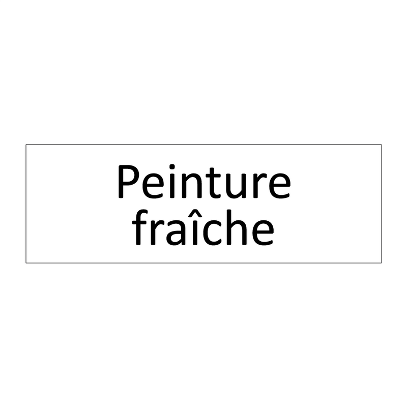 Peinture fraîche