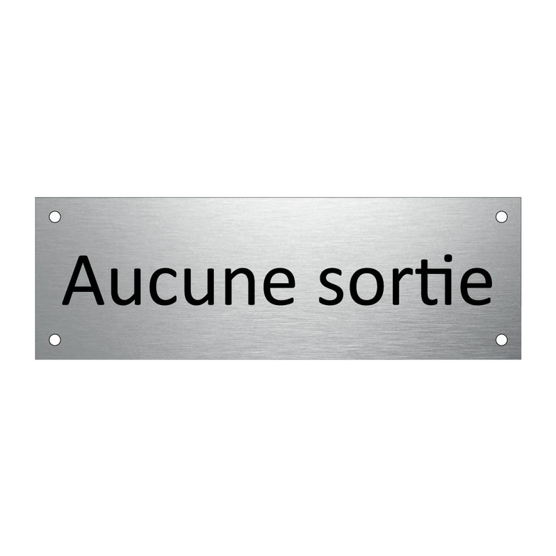 Aucune sortie